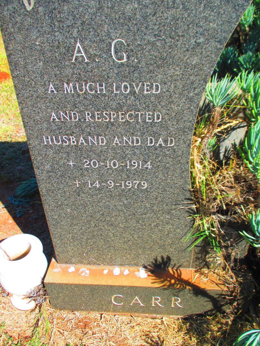 CARR A.G. 1914-1979