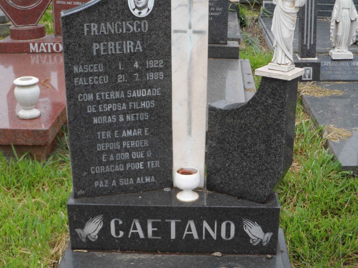 CAETANO Francisco Pereira 1922-1989