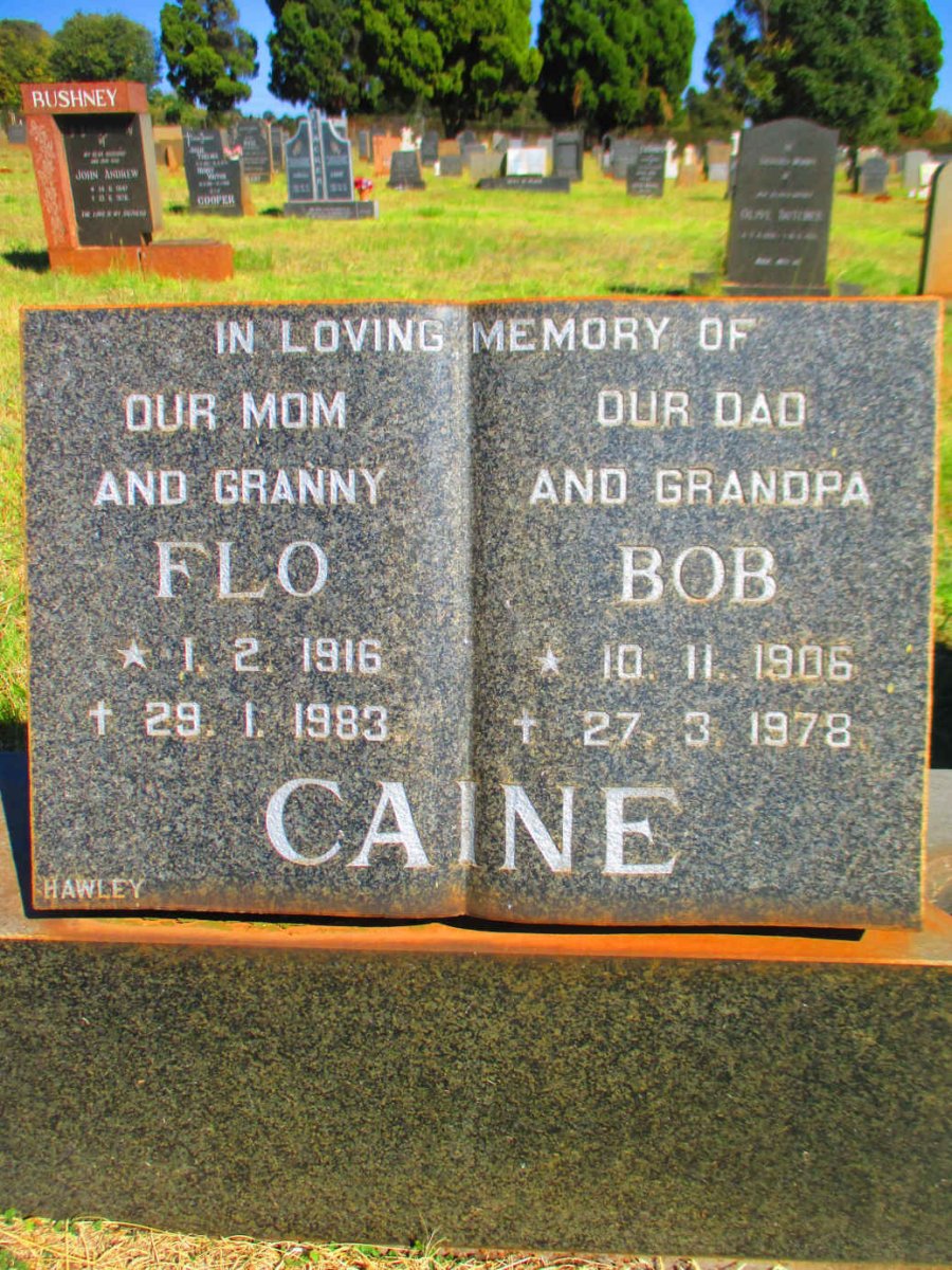 CAINE Bob 1906-1978 &amp; Flo 1916-1983