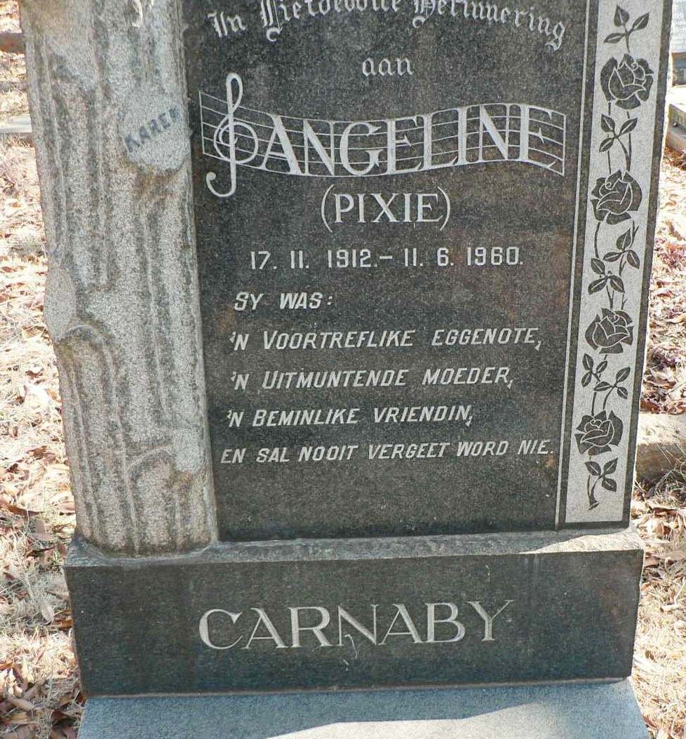 CARNABY Angeline 1912-1960