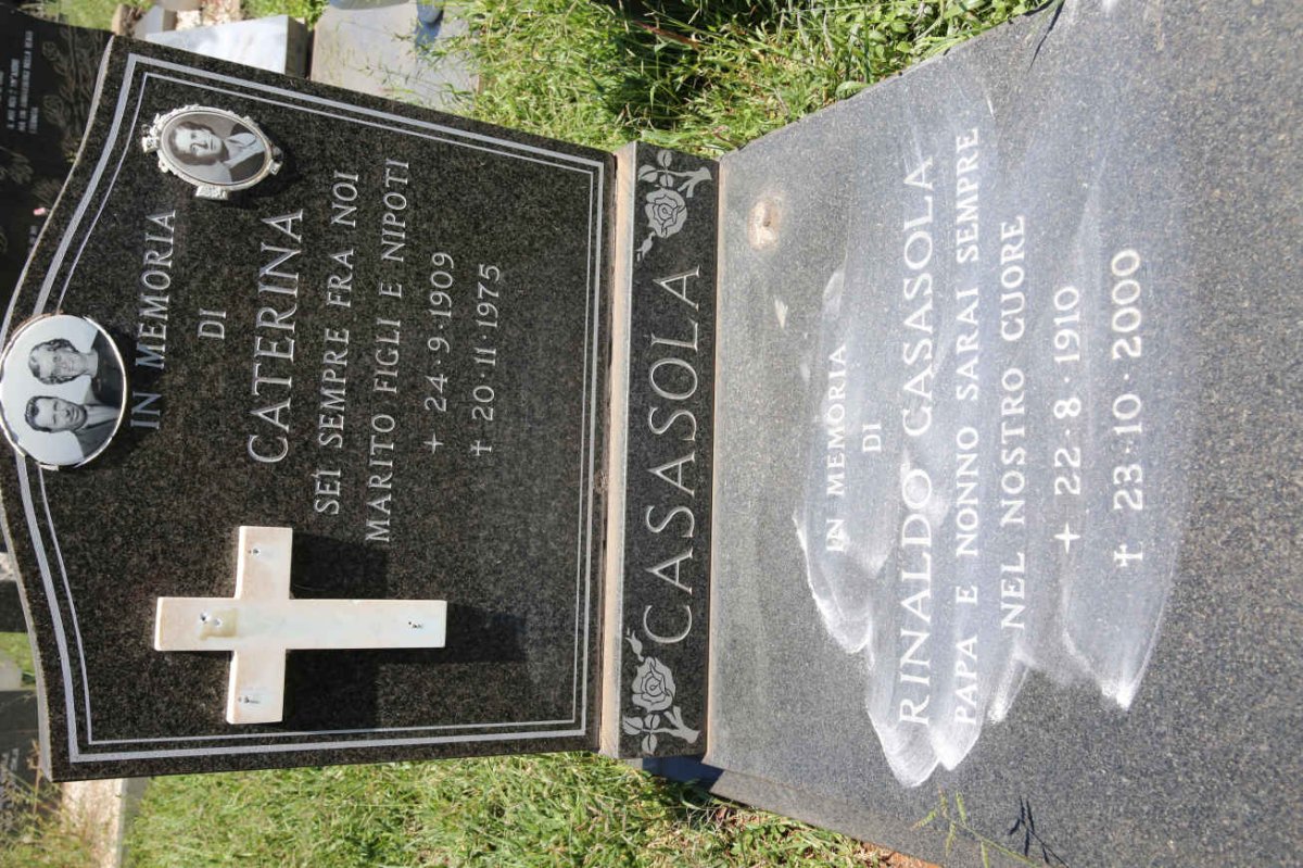 CASASOLA Rinaldo 1910-2000 &amp; Caterina 1909-1975