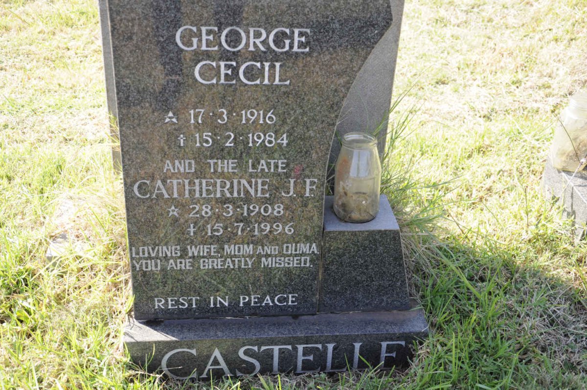 CASTELLE Catherine J.F. 1908-1996 :: CASTELLE George Cecil 1916-1984