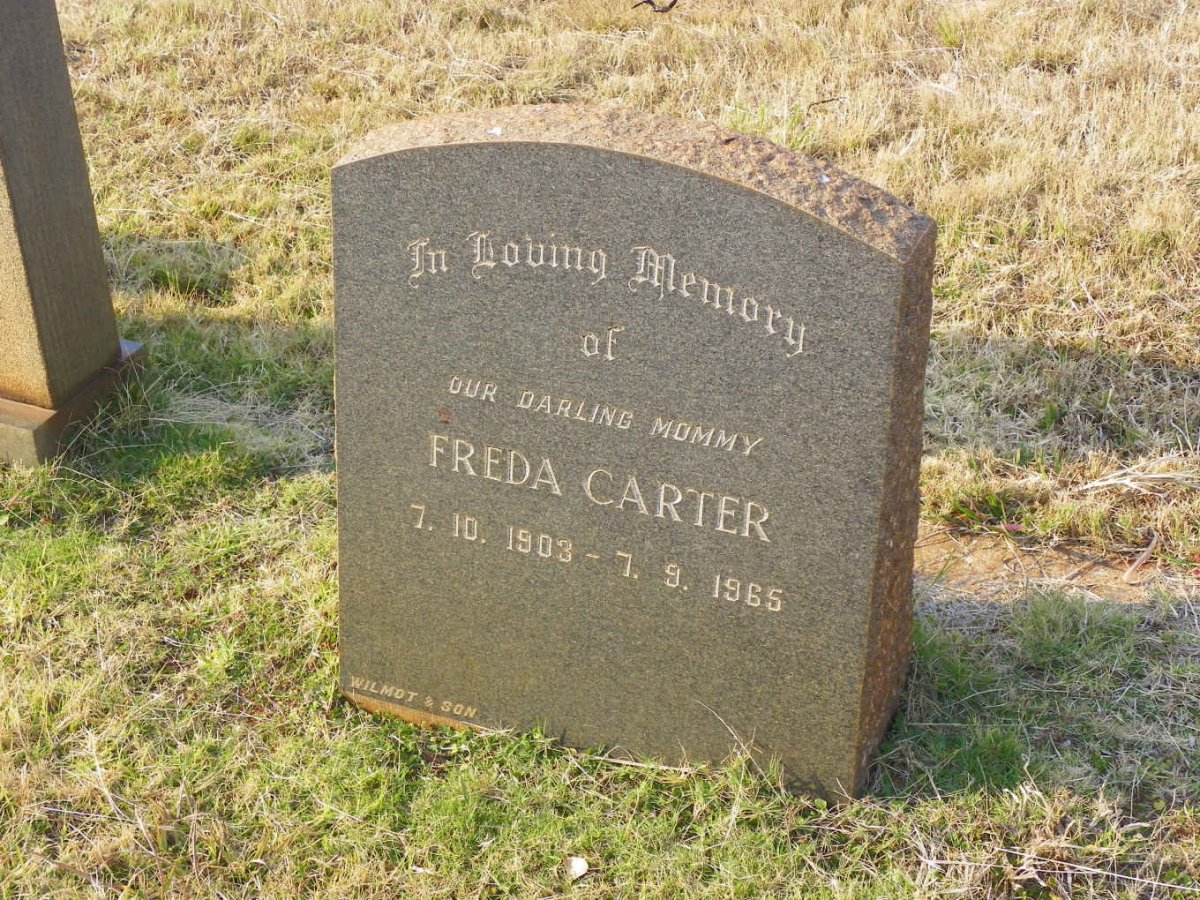 CARTER Freda 1903-1965