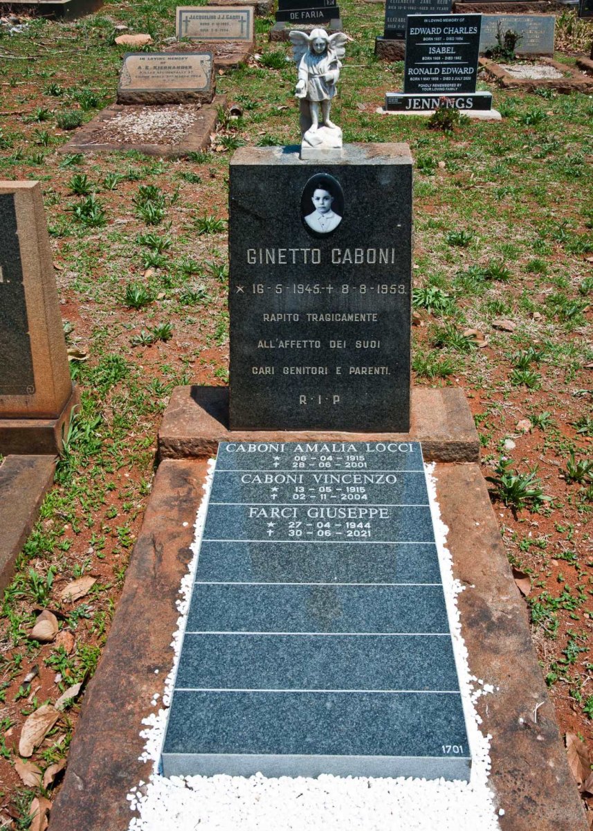 CABONI Vincenzo 1915-2004 &amp; Amalia Locci 1915-2001