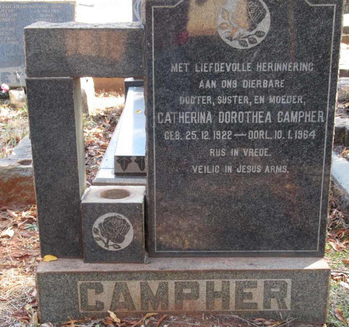 CAMPHER Catherina Dorothea 1922-1964