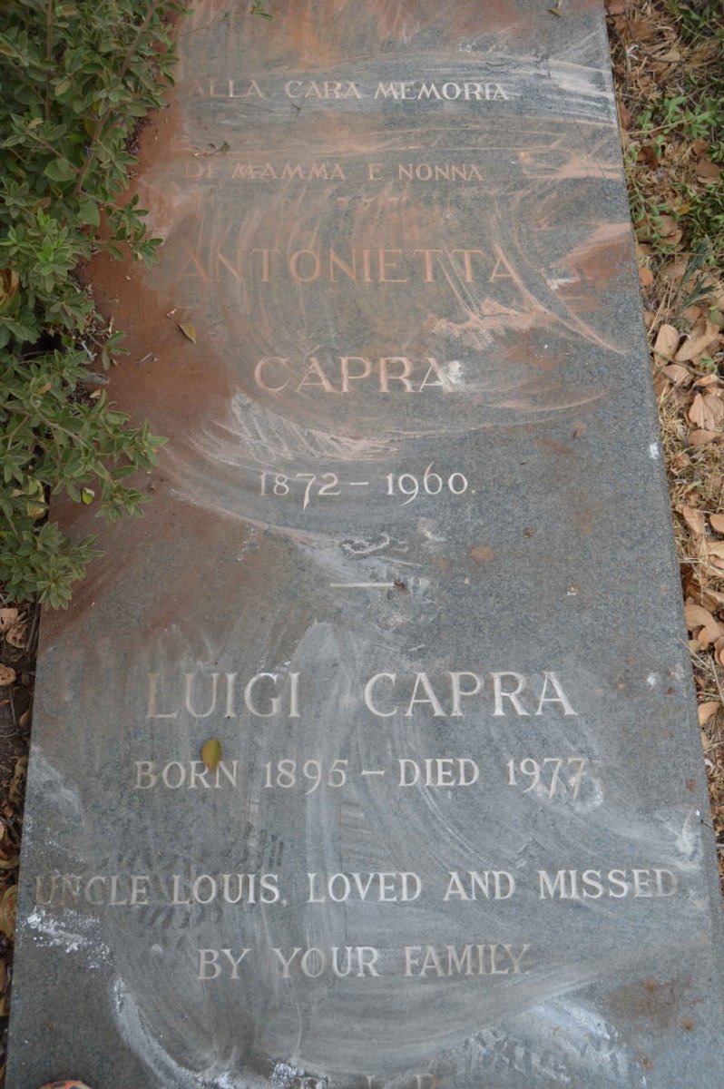 CAPRA Antonietta 1872-1960 :: CAPRA Luigi 1895-1977