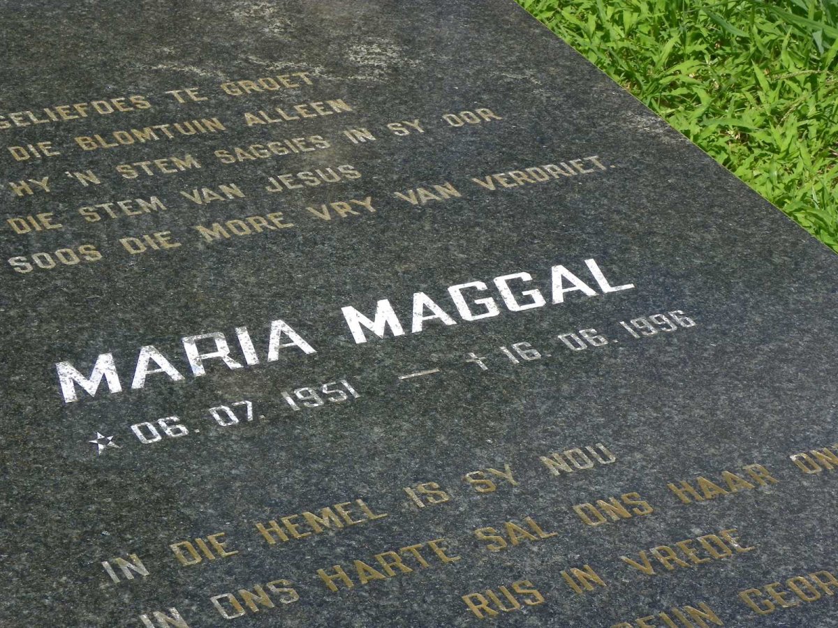 CALITZ Maria Maggal 1951-1996