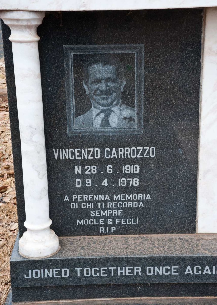 CARROZZO Vincenzo 1918-1978 &amp; Teresa 1927-2008