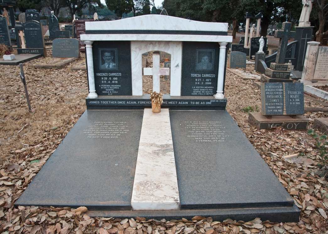 CARROZZO Vincenzo 1918-1978 &amp; Teresa 1927-2008