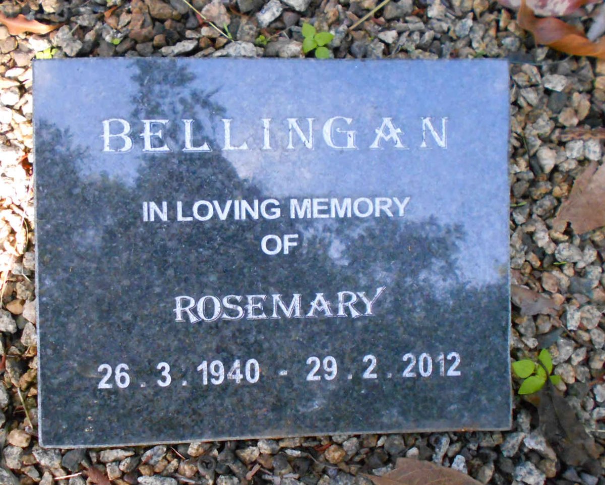 BELLINGAN Rosemary 1940-2012