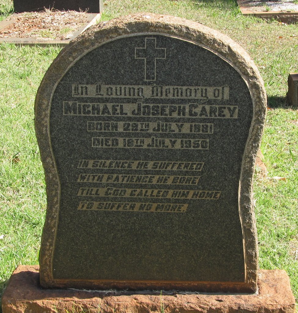 CAREY Michael Joseph 1881-1950