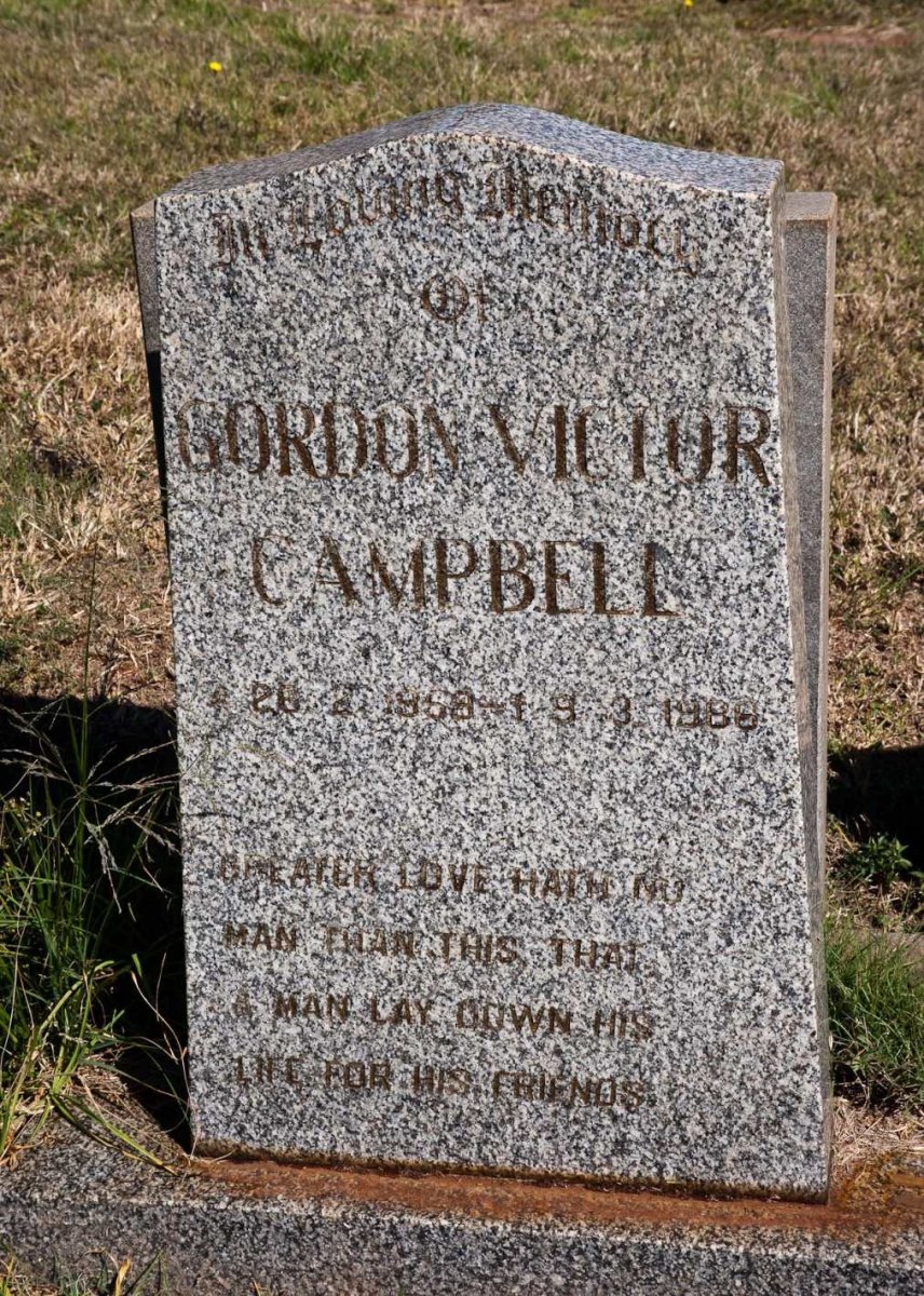 CAMPBELL Gordon Victor 1958-1986