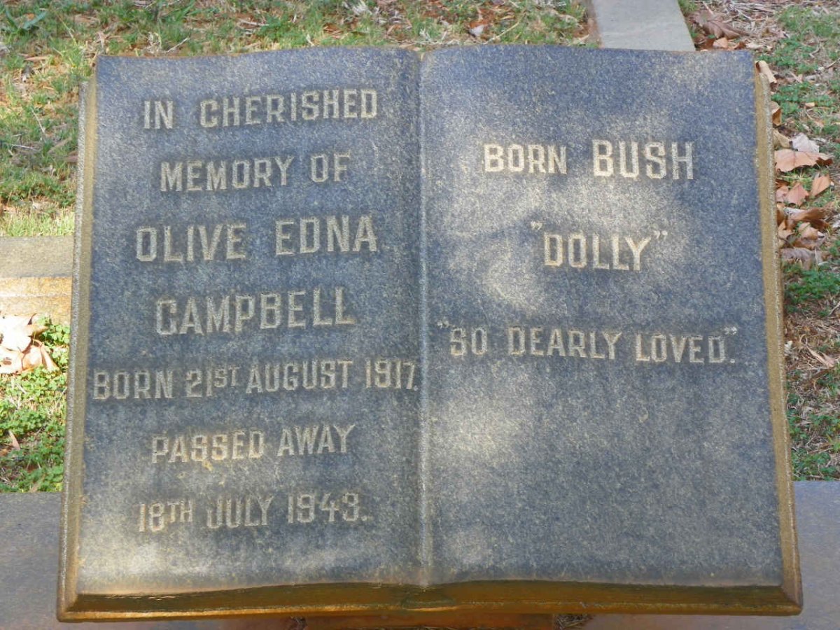 CAMPBELL Olive Edna nee BUSH 1917-1943