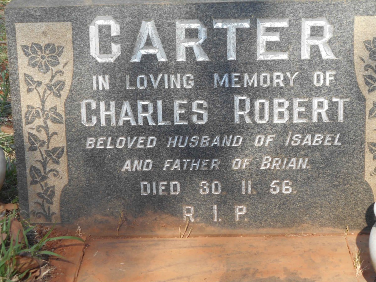CARTER Charles Robert -1956