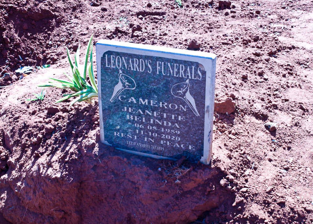 CAMERON Jeanette Belinda 1959-2020