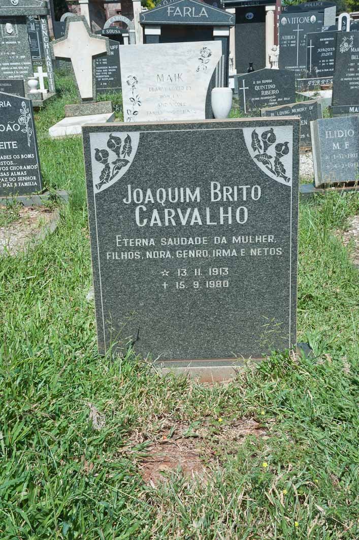 CARVALHO Joaquim Brito 1913-1980