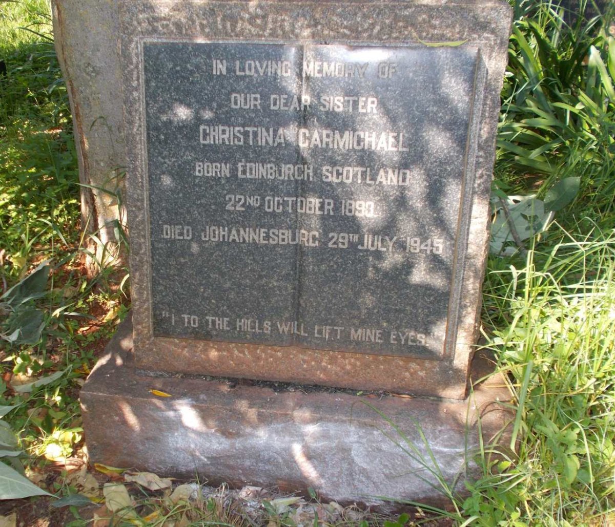 CARMICHAEL Christina 1893-1945
