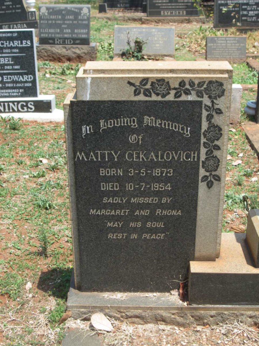 CEKALOVICH Matty 1873-1954 :: CEKALOVICH Rod 1875-1959