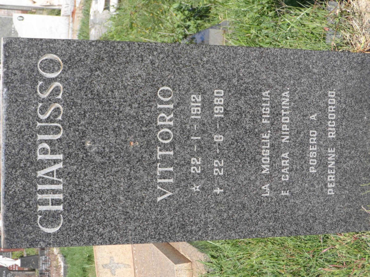 CHIAPUSSO Vittorio 1912-1980