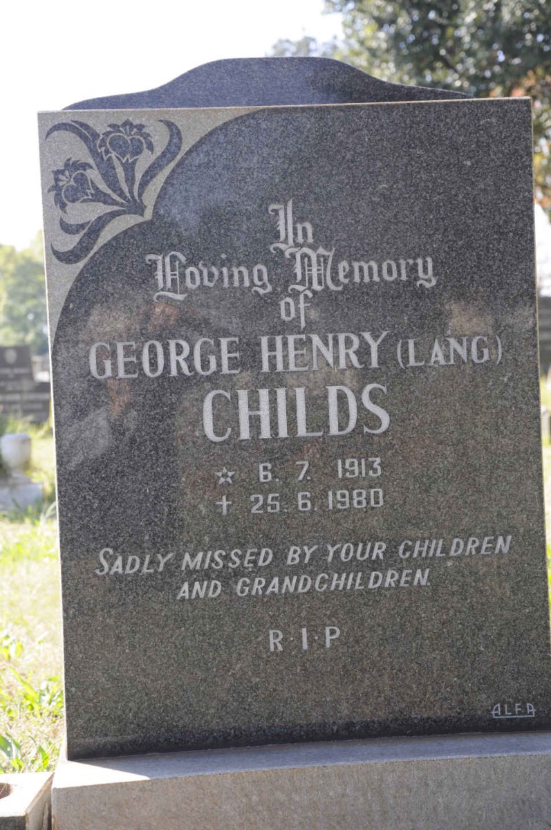 CHILDS George Henry 1913-1980