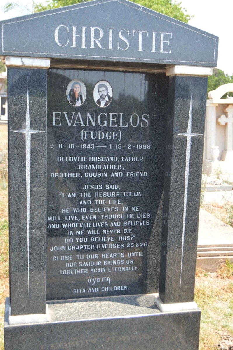 CHRISTIE Evangelos 1943-1998