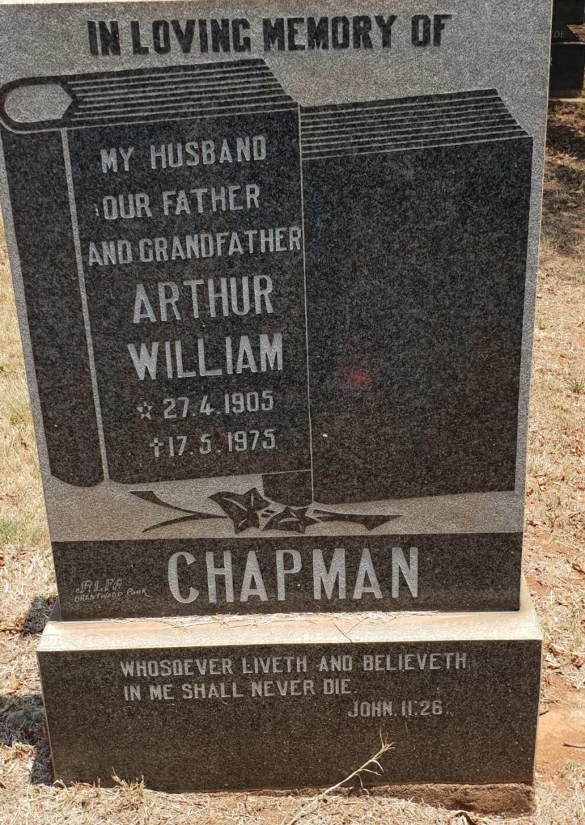 CHAPMAN Arthur William 1905-1975