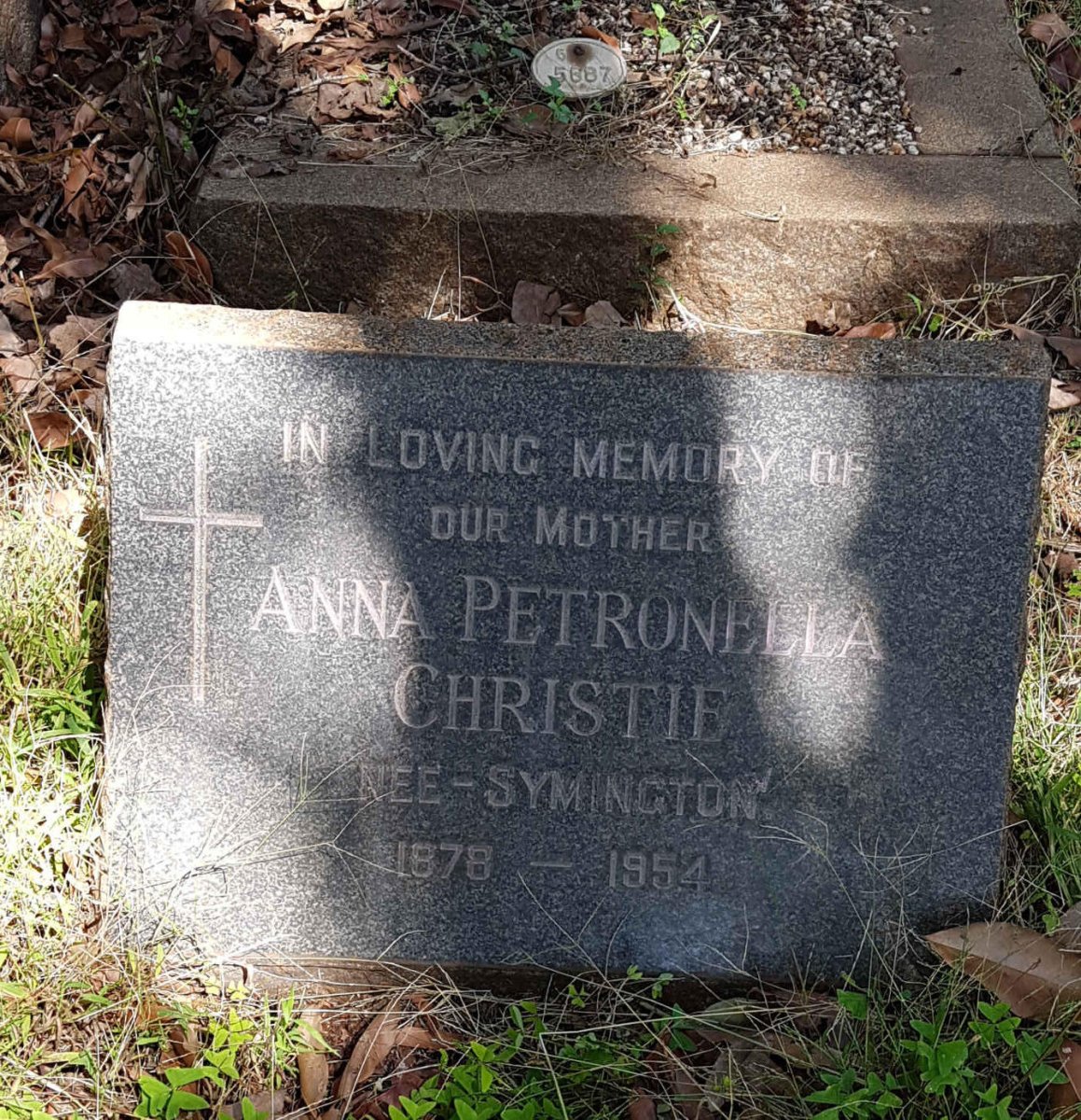 CHRISTIE Anna Petronella nee SYMINGTON 1878-1954