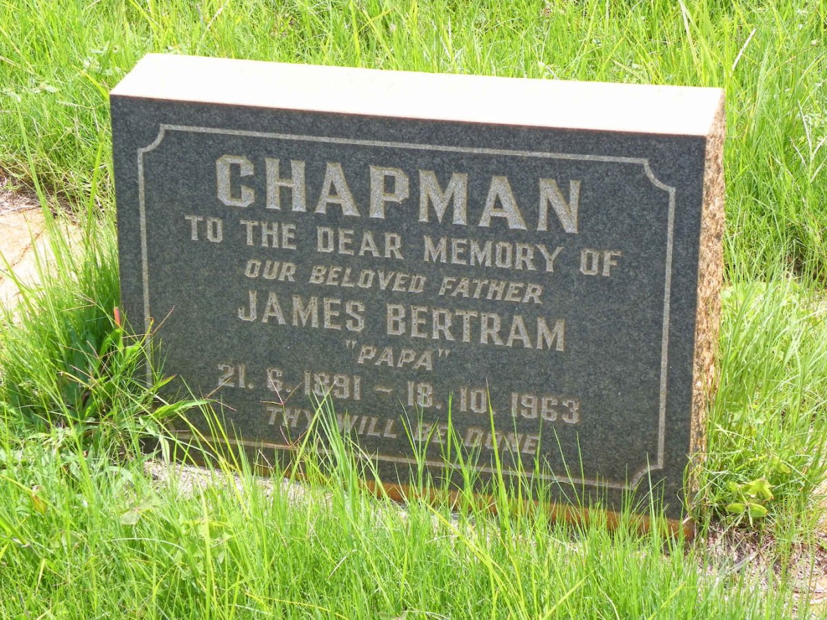 CHAPMAN James Bertram 1891-1963