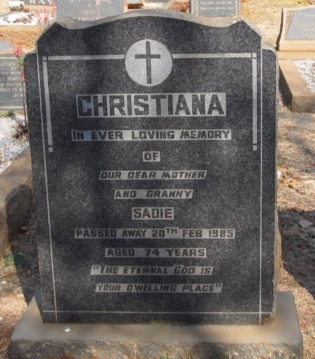 CHRISTIANA Sadie -1985