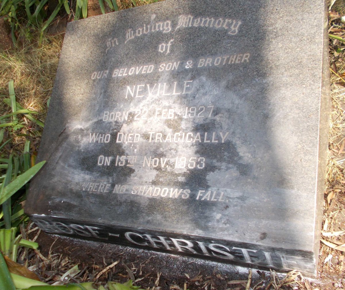 CHRISTIE Neville, ROSE 1927-1953