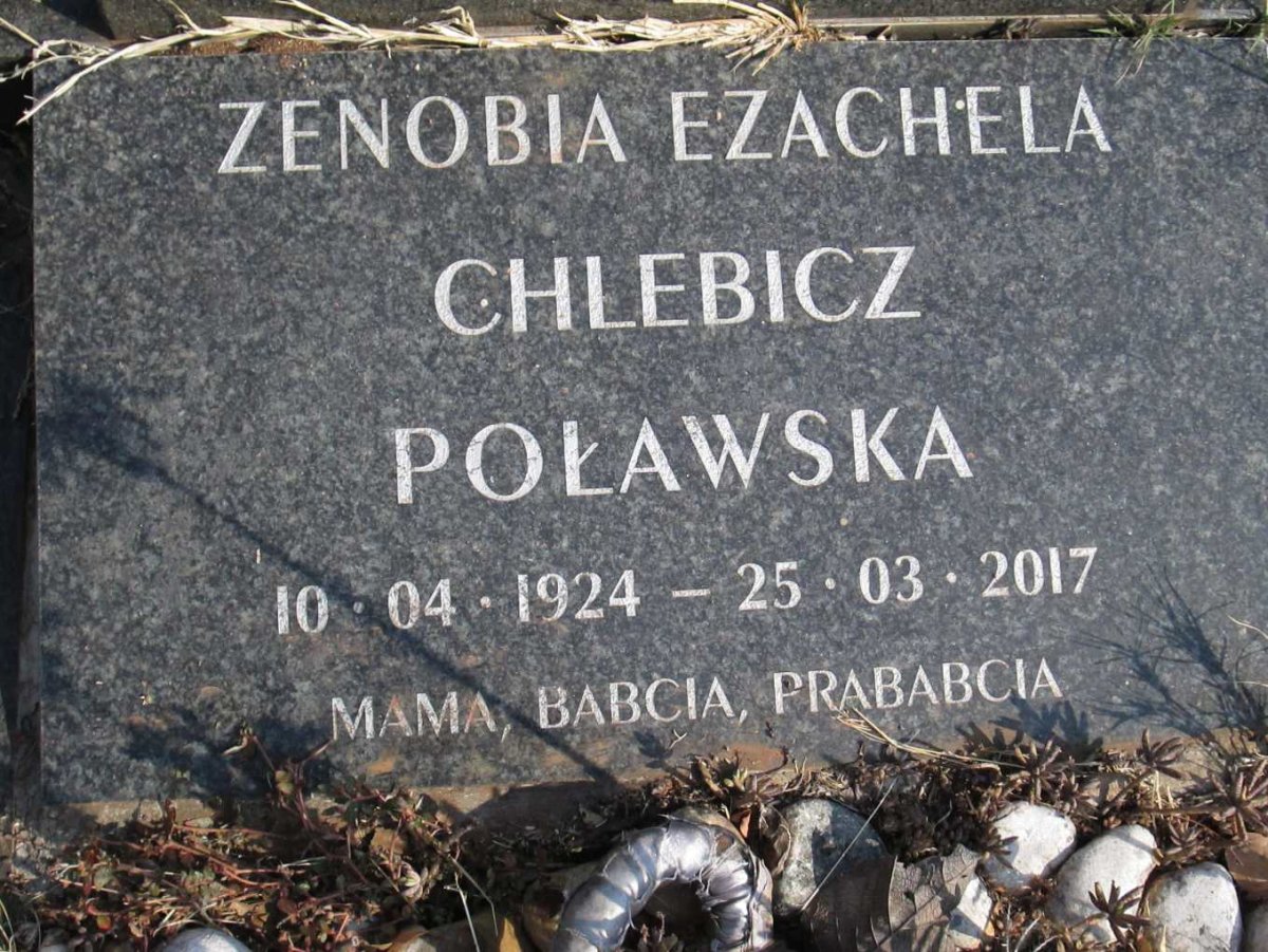 CHLEBICZ Mieczyslaw 1922-1984 &amp; Zenobia Ezachela Polawska 1924-2017