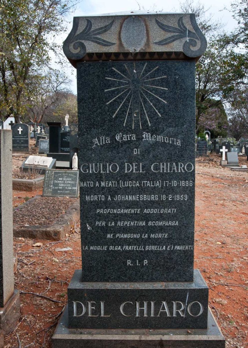 CHIARO Giulio, Del 1896-1959