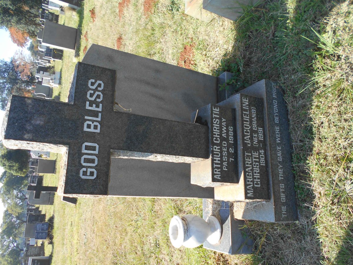 CHRISTIE Arthur -1986 &amp; Margaret Jacqueline BRAND 1904-1991