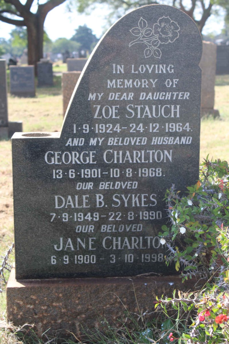 CHARLTON George 1901-1968 &amp; Jane 1900-1998