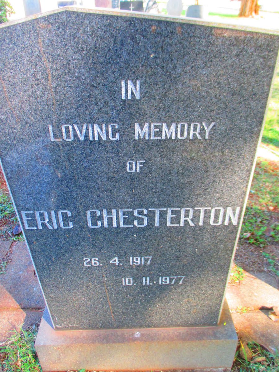 CHESTERTON Eric 1917-1977