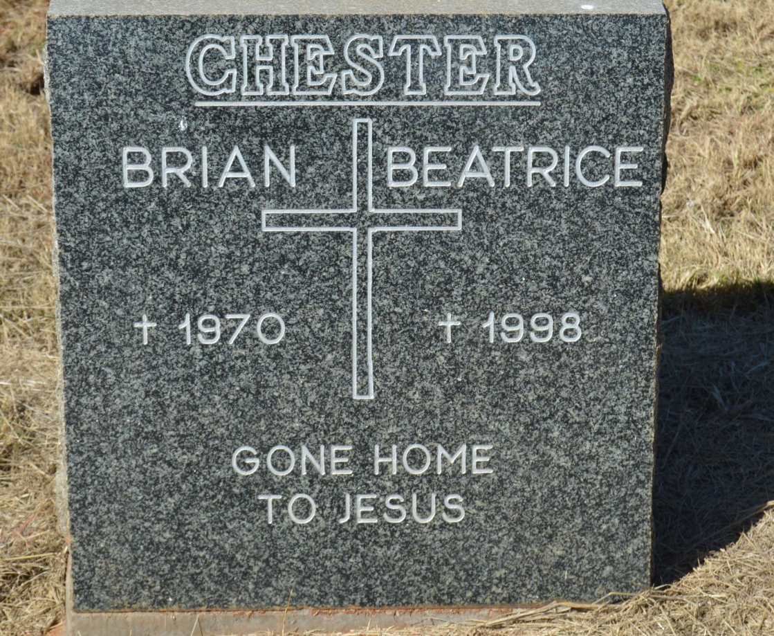 CHESTER Brian -1970 &amp; Beatrice -1998