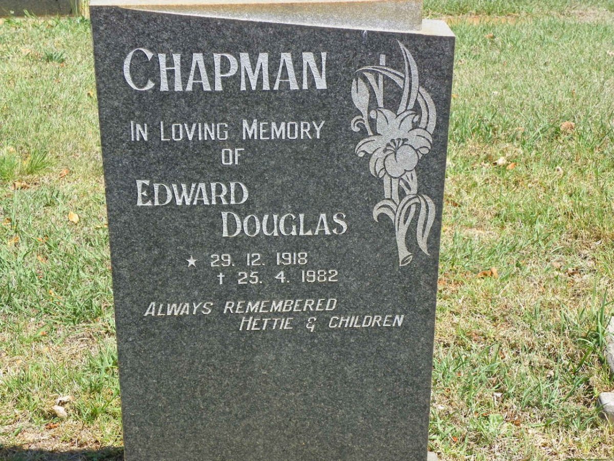 CHAPMAN Edward Douglas 1918-1982