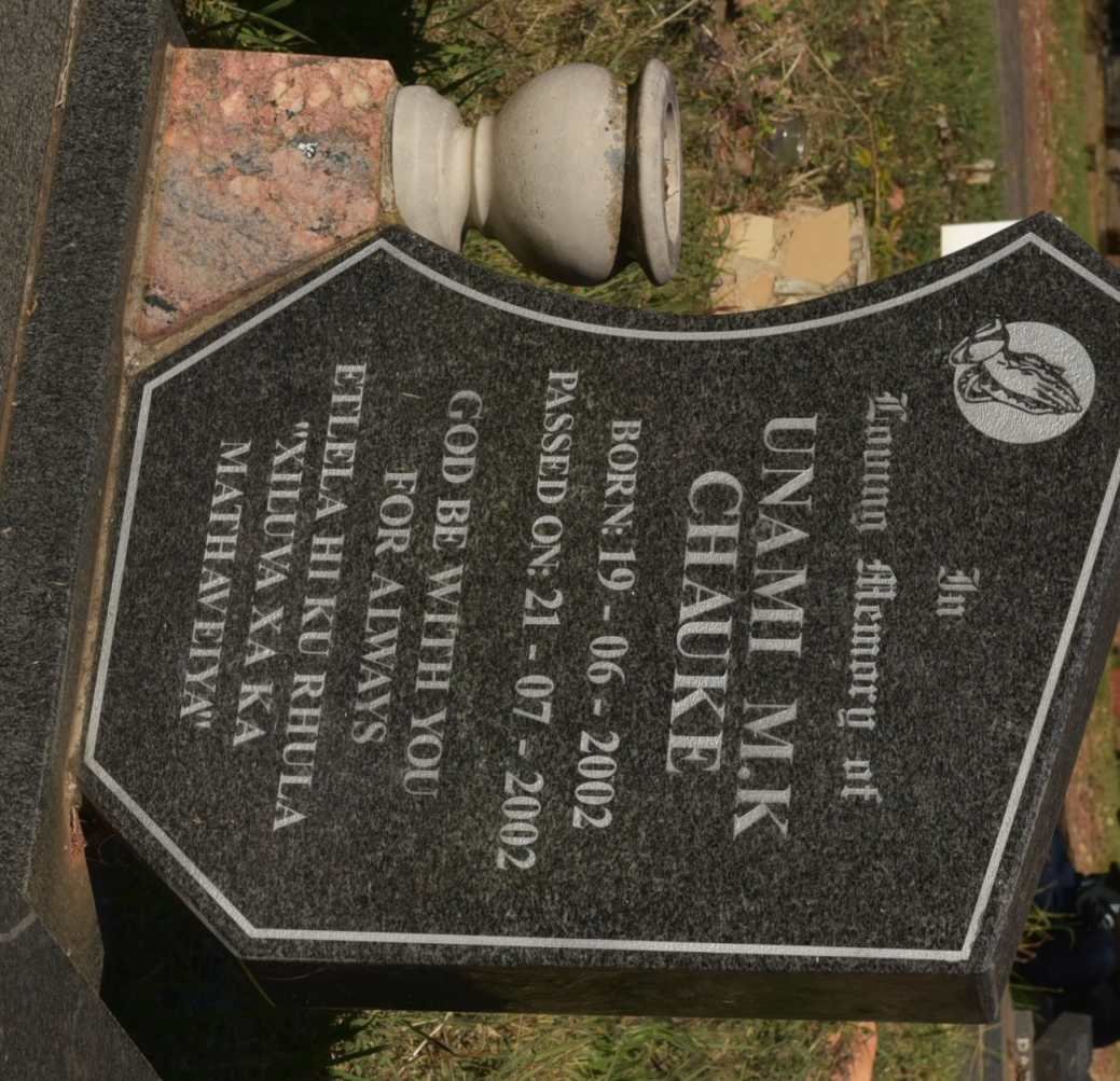 CHAUKE Unami M.K. 2002-2002