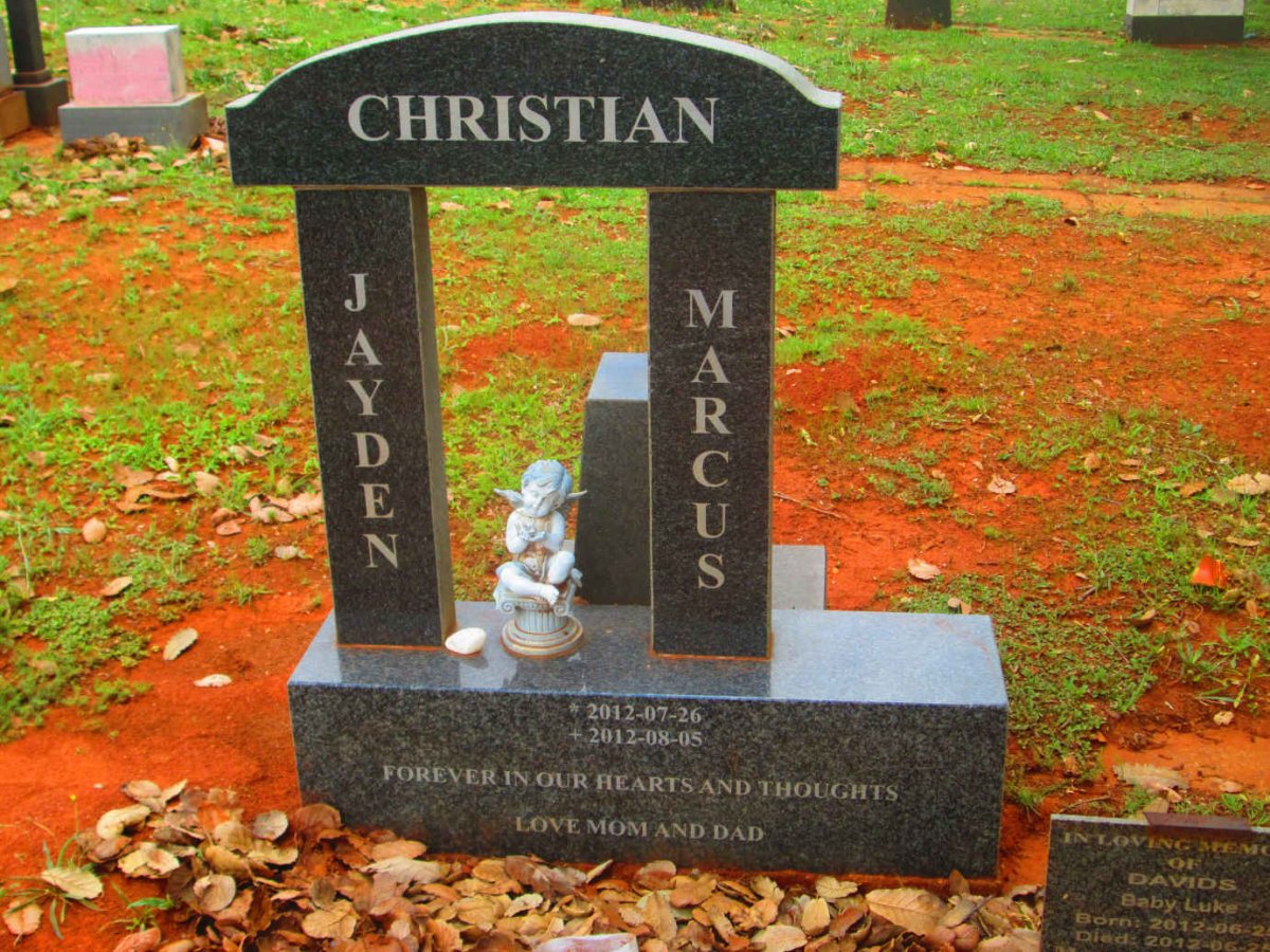 CHRISTIAN Jayden Marcus 2012-2012