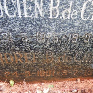 CHALAIN Lucien B., de 1875-1962 :: DE CHALAIN Andree B. 1891-1976