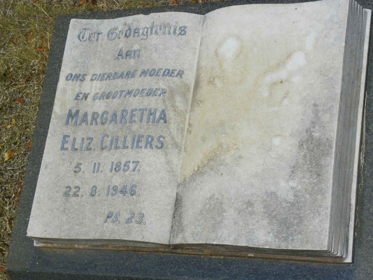 CILLIERS Margaretha Eliz. 1857-1946