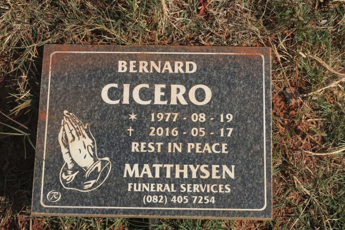 CICERO Bernard 1977-2016