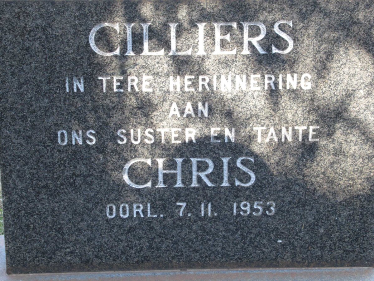 CILLIERS Chris -1953