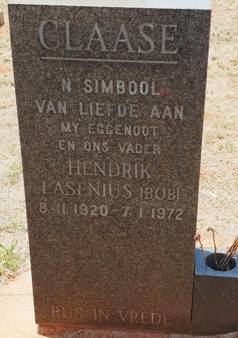 CLAASE Hendrik Lasenius 1920-1972