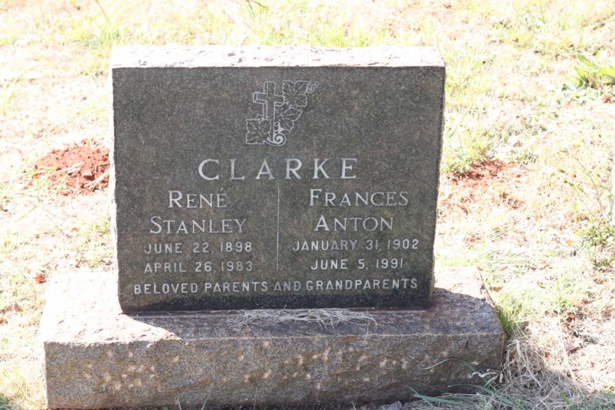 CLARKE Rene Stanley 1898-1983 &amp; Frances Anton 1902-1991