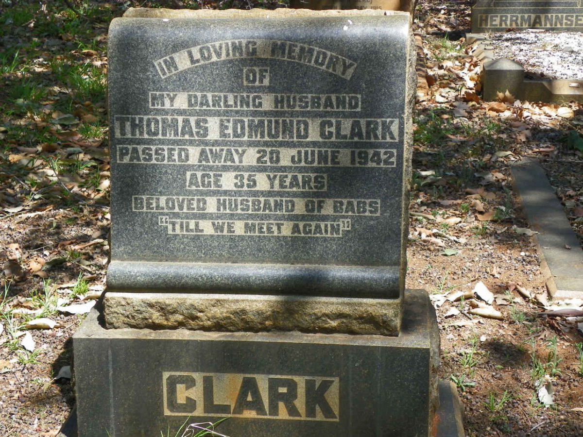 CLARK Thomas Edmund -1942