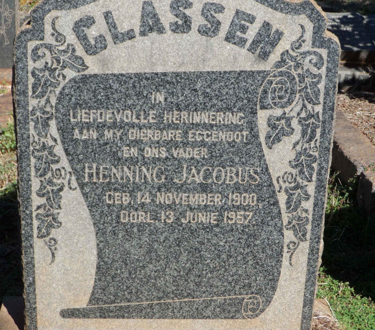 CLASSEN Henning Jacobus 1900-1957