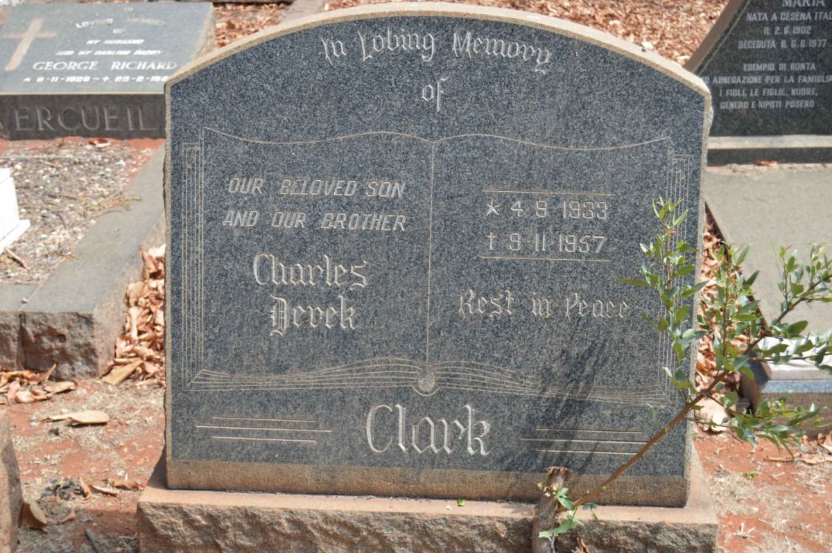 CLARK Charles Derek 1933-1957