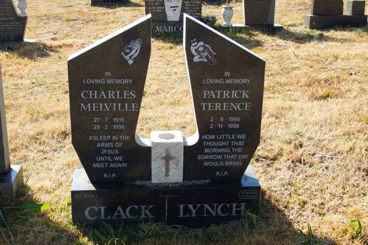 CLACK Charles Melville 1915-1996 :: LYNCH Patrick Terence 1960-1996