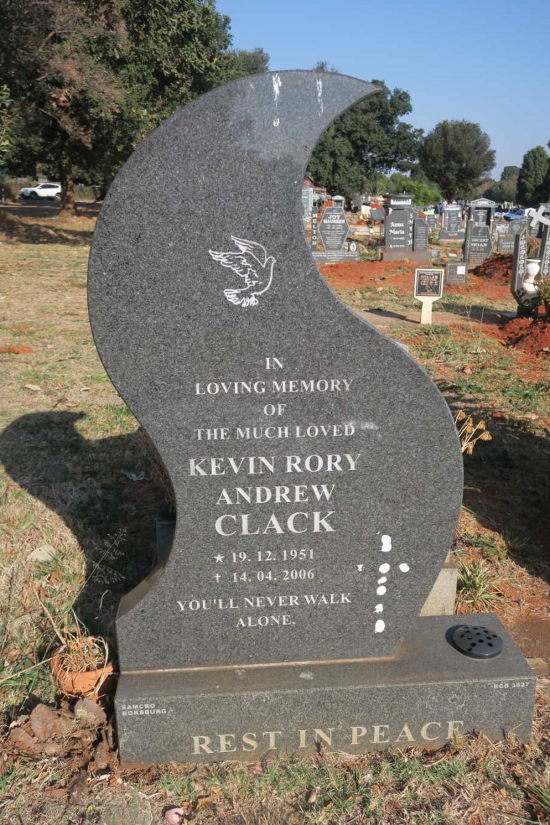 CLACK Kevin Rory Andrew 1951-2006